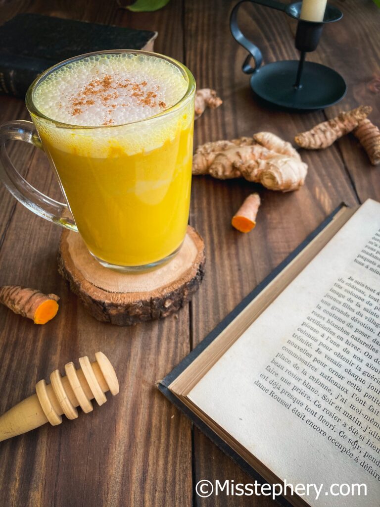 Golden latte sans lactose