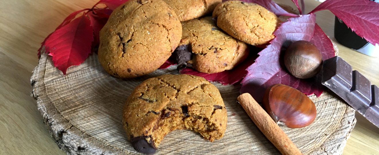 cookies citrouille chocolat sans gluten