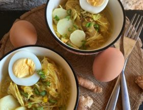 Soto Ayam ~ soupe de poluet indonésienne