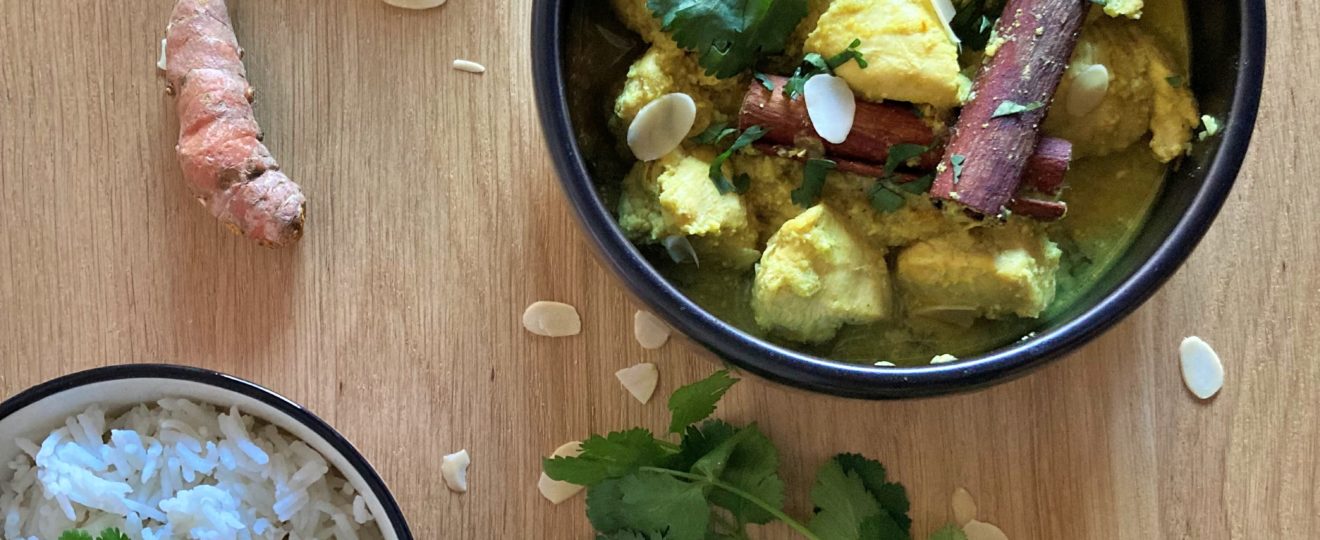 Murg Man Pasang ~ Poulet aux amandes à l'indienne