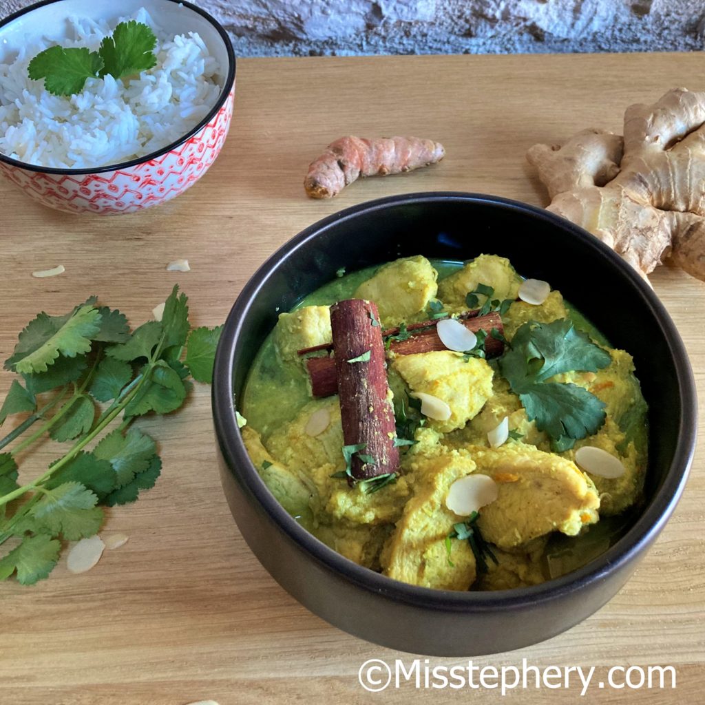 Murg Man Pasang ~ Poulet aux amandes à l'indienne