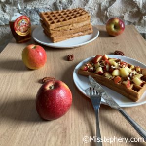 Gaufres au cidre sans gluten sans lactose