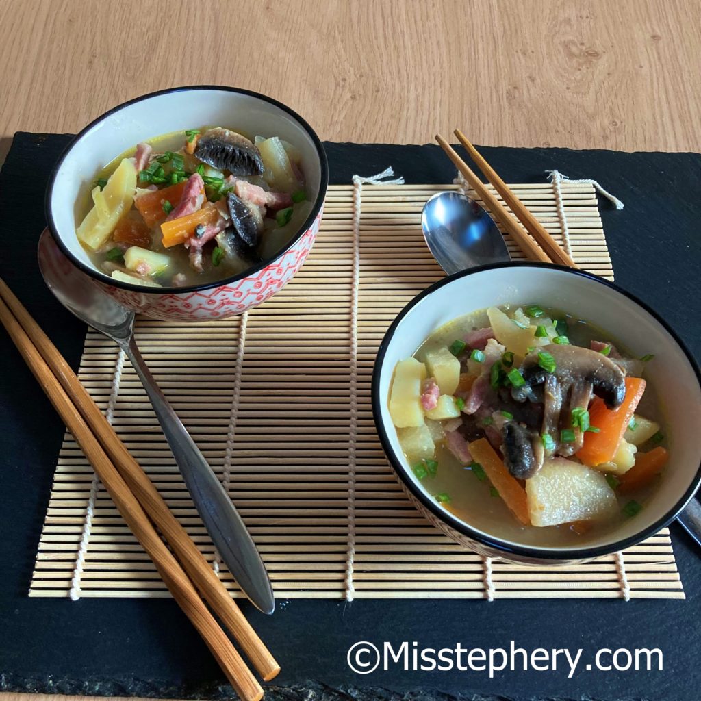 Tonjiru ~ Soupe Miso au porc et légumes