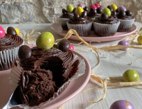 Cupcakes tout chocolat de Pâques
