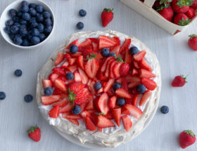 pavlova aux fraises sans lactose
