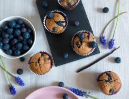 Muffins aux myrtilles sans gluten ni lactose
