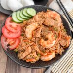 riz sauté poulet et crevettes~ Nasi goreng ayam dan udang
