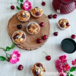 Muffins amande cerises sans gluten ni lactose
