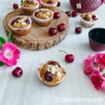 Muffins amande cerises sans gluten ni lactose