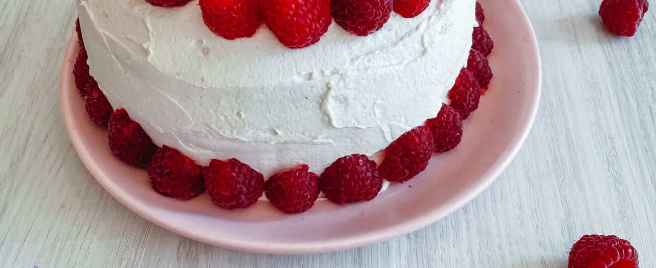 Layer cake aux framboises ~sans glutne ni lactose