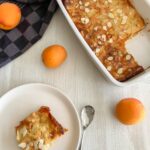 Clafoutis aux abricots et à l'amande ~ sans gluten sans lactose