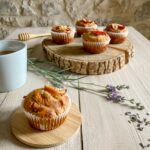 Muffins pêche et lavande