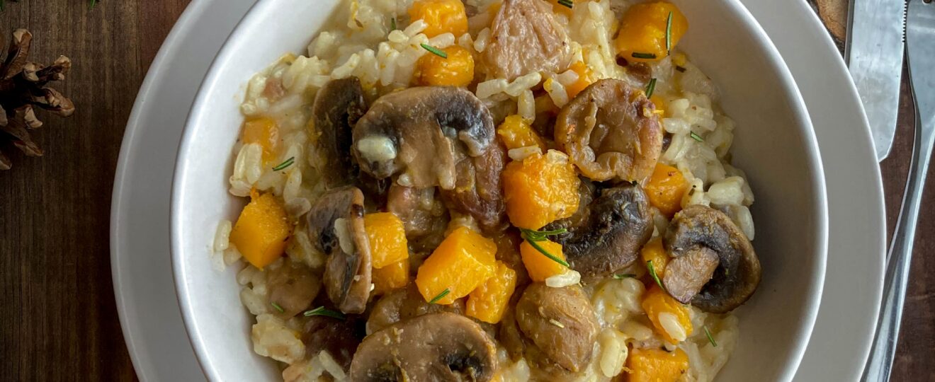 Risotto butternut champignon chataigne