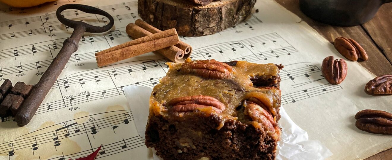 Brownie citrouille et noix de pecan sans gluten ni lactose