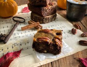 Brownie citrouille et noix de pecan sans gluten ni lactose