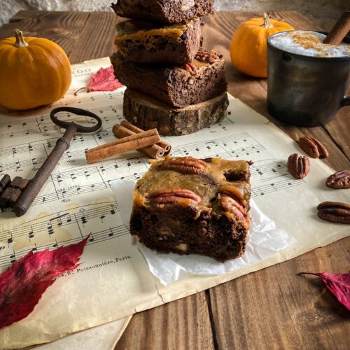 Brownie citrouille et noix de pecan sans gluten ni lactose