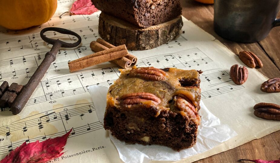 Brownie citrouille et noix de pecan sans gluten ni lactose