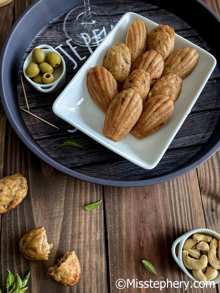 Madeleine jambon tomate séchées sans gluten ni lactose