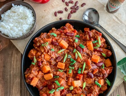 Chili vegan aux patates douces