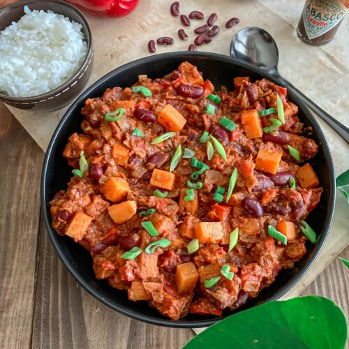 Chili vegan aux patates douces