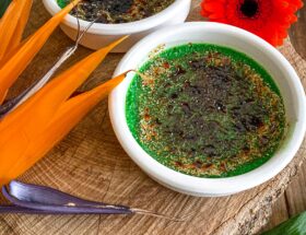 Crème brulée au pandan sans lactose