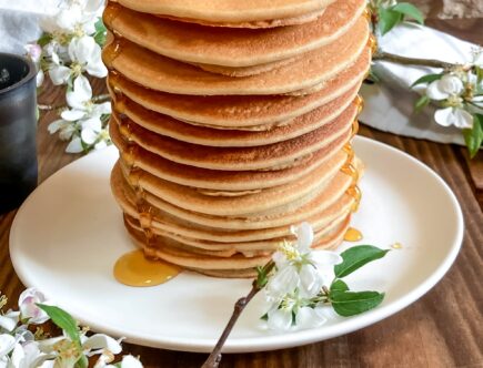 Pancakes sans gluten ni matières grasse ajoutées