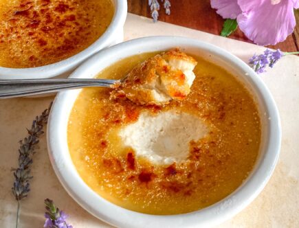 crème brûlée à la lavande ~ sans gluten ni lactose