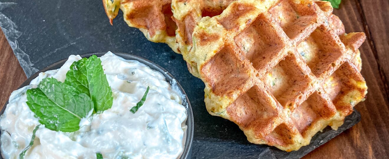 gaufres à la courgette sans gluten ni lactose