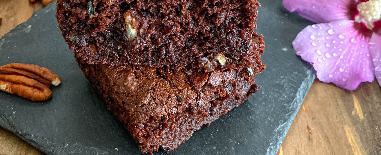 Brownie à la courgette ~ sans gluten ni lactose