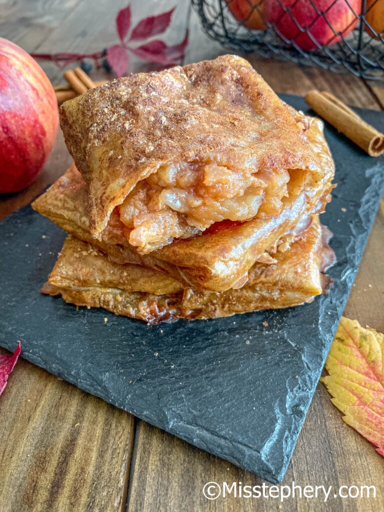 Chaussons aux pommes ~ sans gluten ni lactose (avec des feuilles de riz)