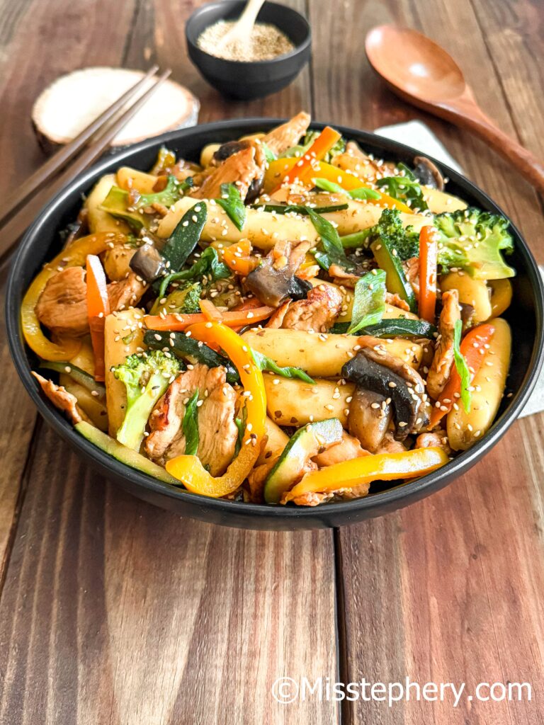 gungjung tteokbokki : recette de tteokbokki royal sans piment